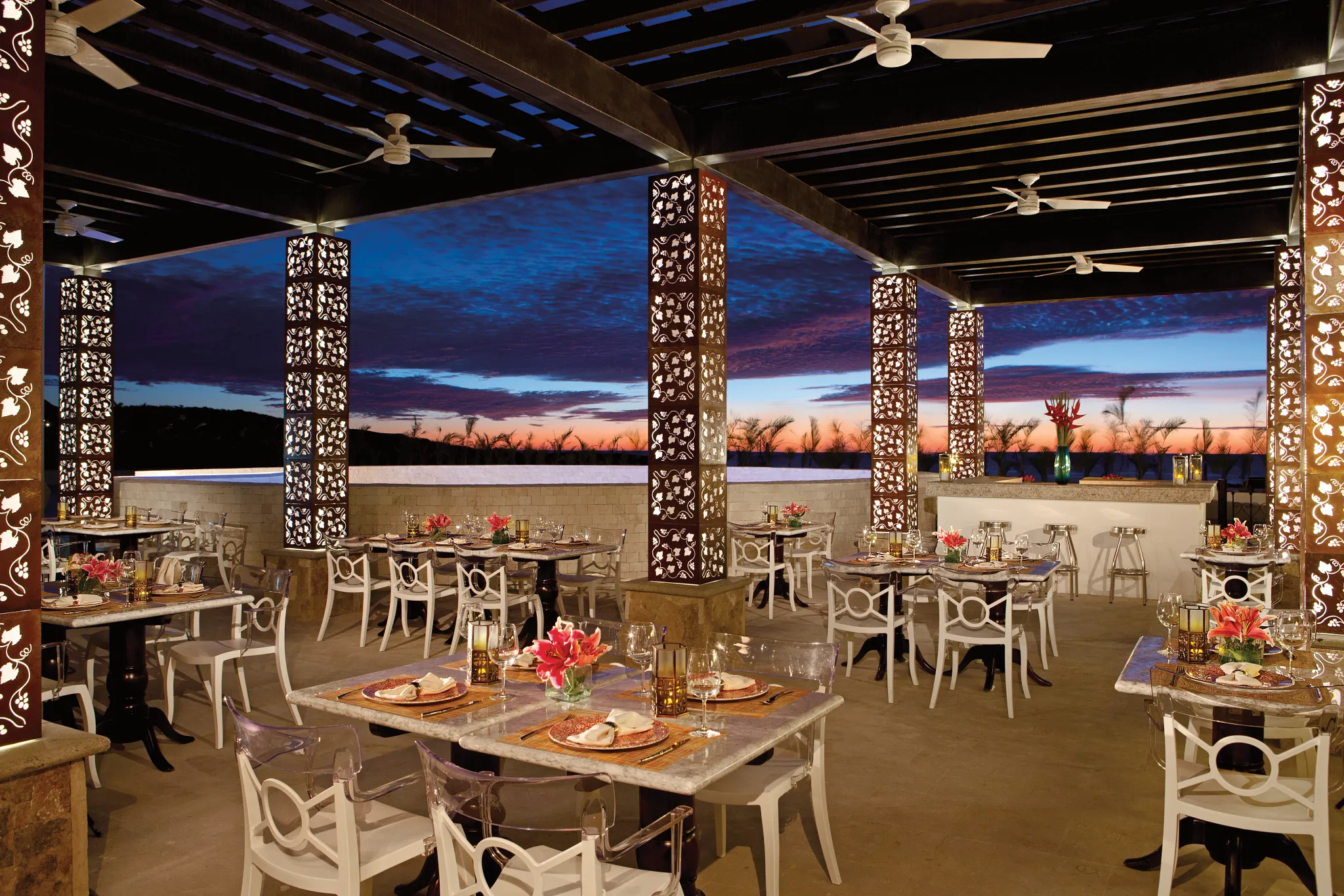 Portofino Italian restaurant at Secrets Puerto Los Cabos featuring elegant dining, classic Italian dishes, and an extensive wine cellar.