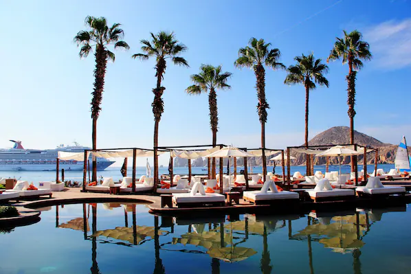 Puerto Los Cabos marina and golf views near Secrets Puerto Los Cabos Golf & Spa Resort